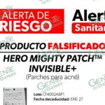 Cofepris emite alerta sanitaria por comercialización ilegal de parches para acné