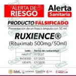 Cofepris alerta por falsificación del medicamento Ruxience®️