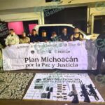 SSP y Defensa desarticulan célula delictiva en Huaniqueo; fueron detenidas 7 personas