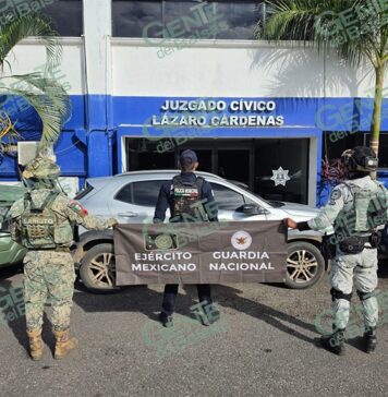 Aseguran arma y vehículo en Caleta de Campos
