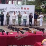 Ejército destruye cerca de 100 armas en LC