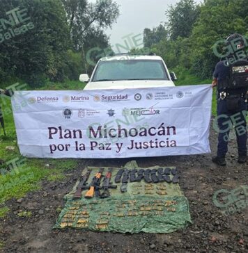 SSP y Defensa aseguran 3 fusiles, 450 municiones y un vehículo en Salvador Escalante