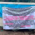 Colocan narco manta, avisan de una “limpia”