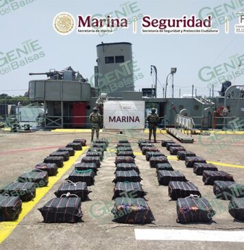 Asegura Semar 1.6 toneladas de cocaína frente a costas de Michoacán